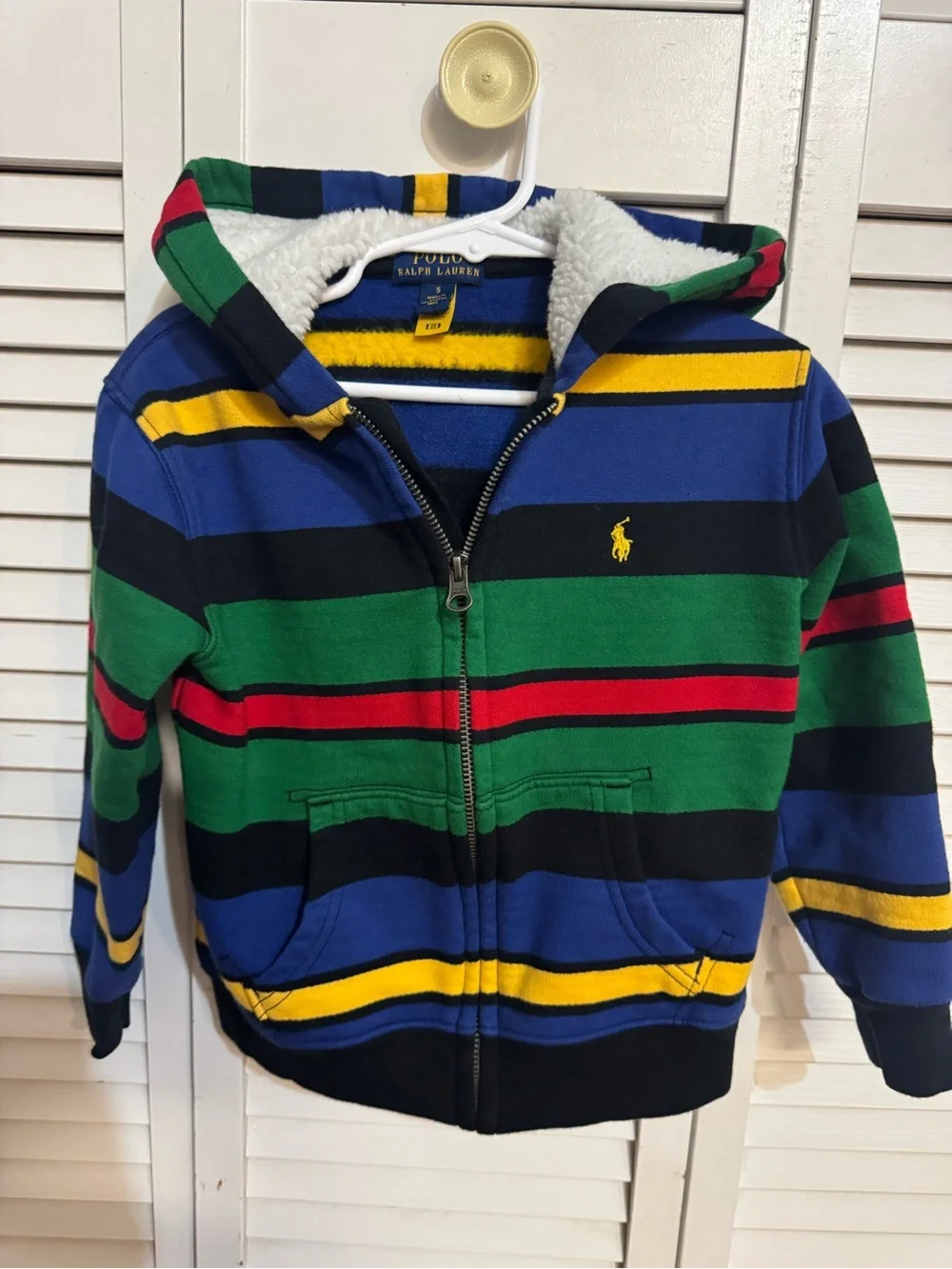 Polo by Ralph Lauren Kids Multicolor Striped Hoodie Size-5